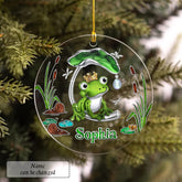 Personalized Acrylic Frog Ornament Jewelry Style